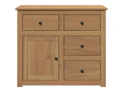 Aparador con cajones Panama madera maciza pino 93x40x80 cm