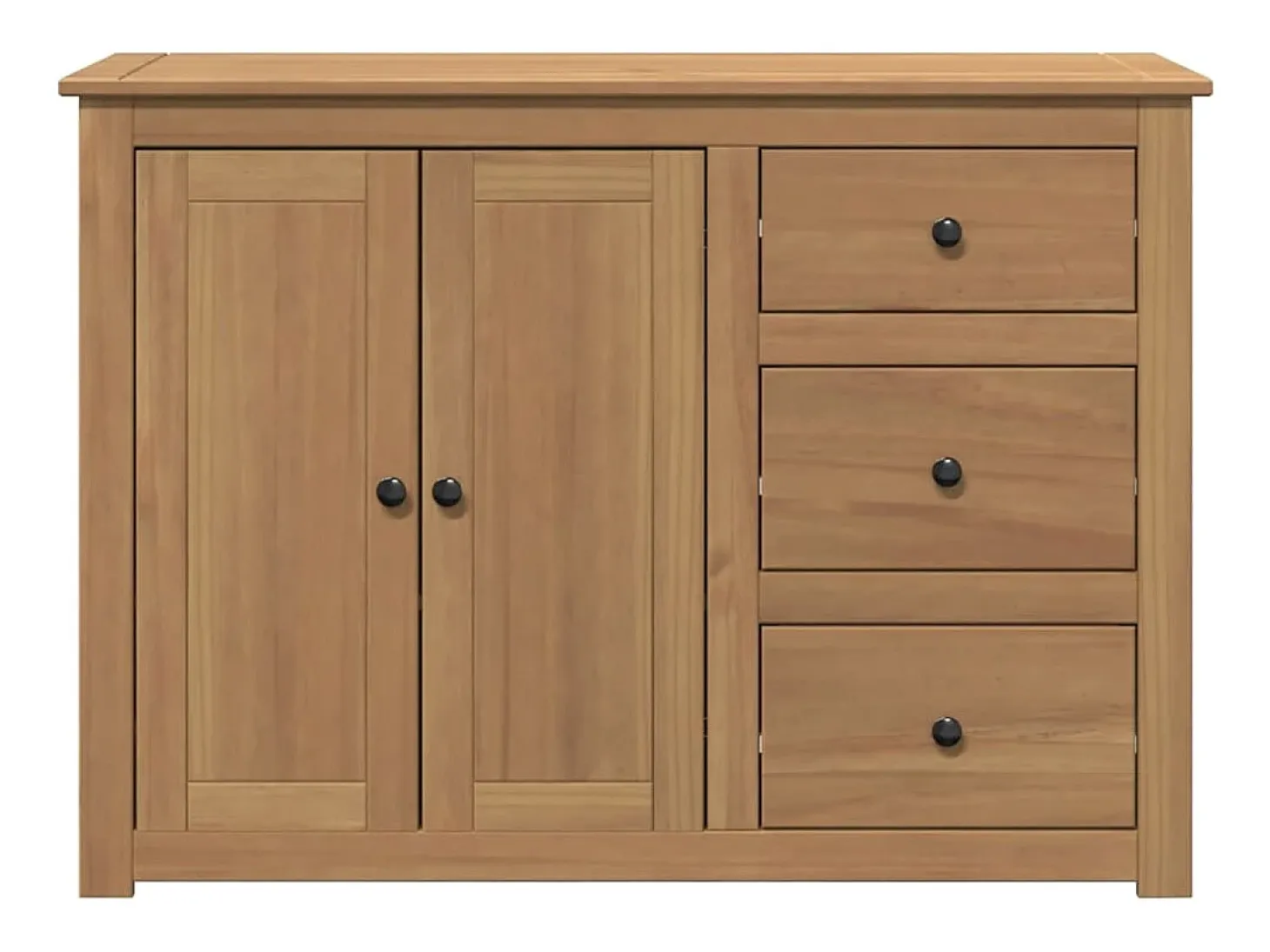 Aparador con cajones Panama madera maciza pino 112x40x80 cm