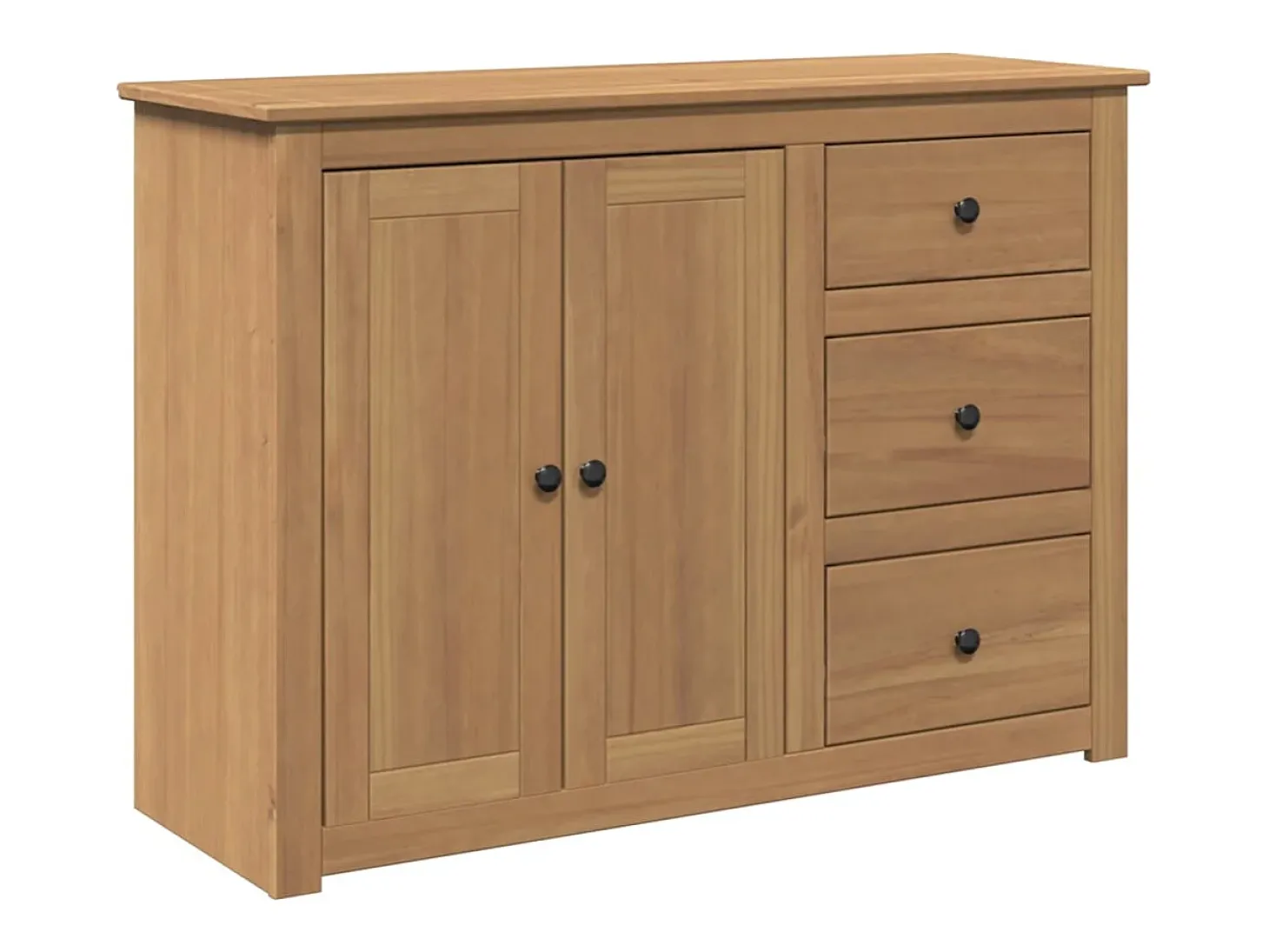 Aparador con cajones Panama madera maciza pino 112x40x80 cm