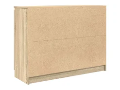 Aparador con cajones roble Sonoma 100,5x35x76 cm