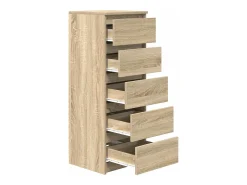 Aparador con cajones roble Sonoma 37,5x35x99 cm