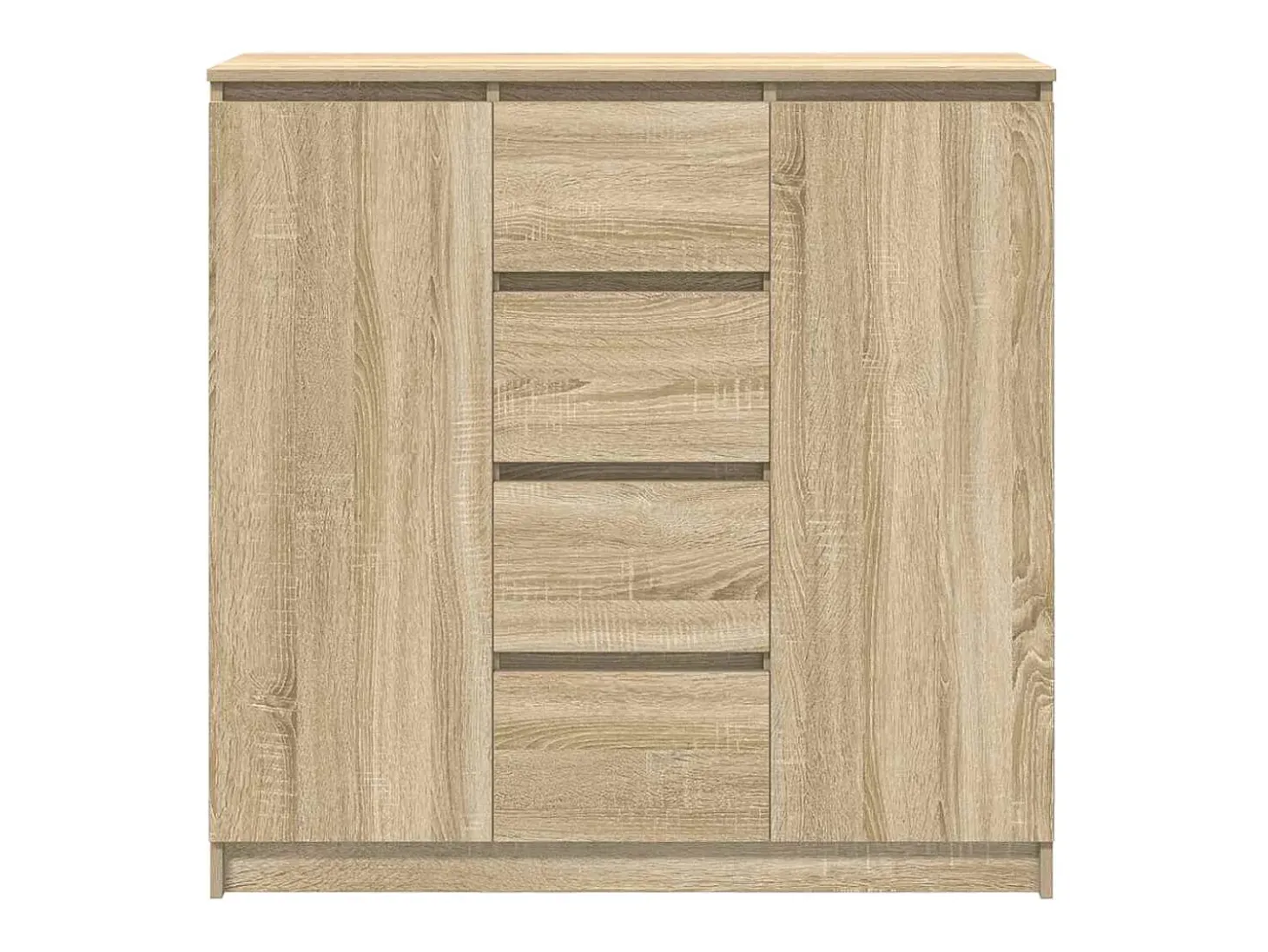 Aparador con cajones roble Sonoma 100,5x35x98,5 cm