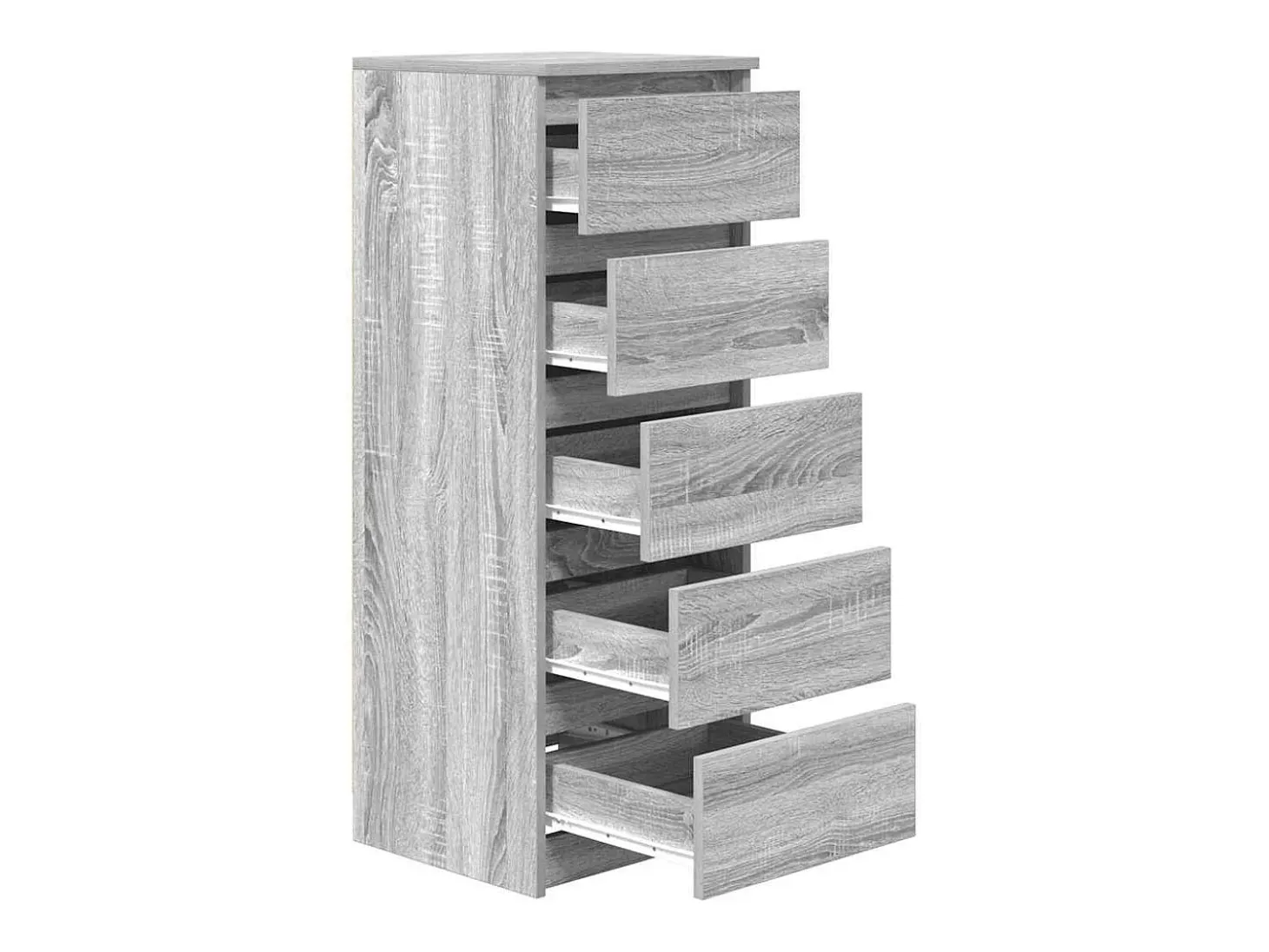 Aparador con cajones Sonoma gris 37,5x35x99cm Madera ingeniería