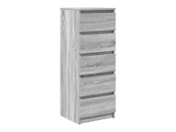 Aparador con cajones Sonoma gris 37,5x35x99cm Madera ingeniería