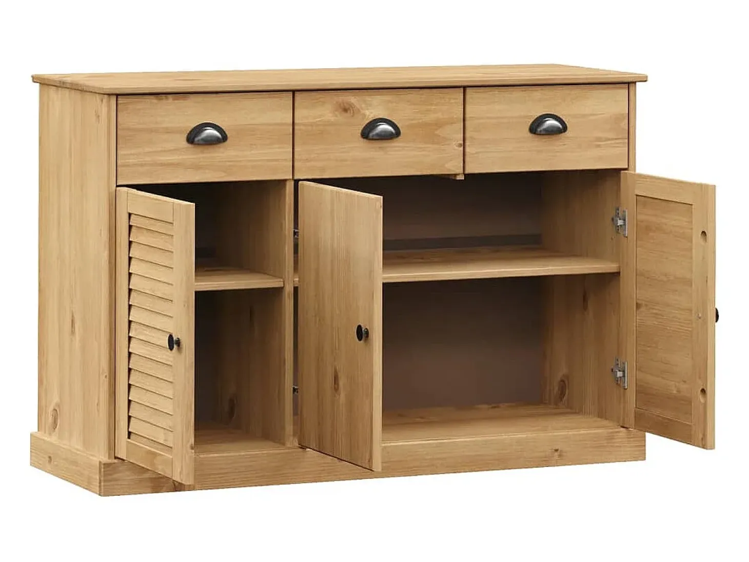 Aparador con cajones VIGO madera maciza pino 113x40x75 cm