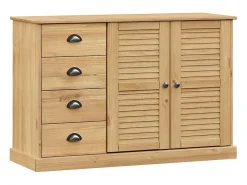 Aparador con cajones VIGO madera maciza pino 113x40x75 cm