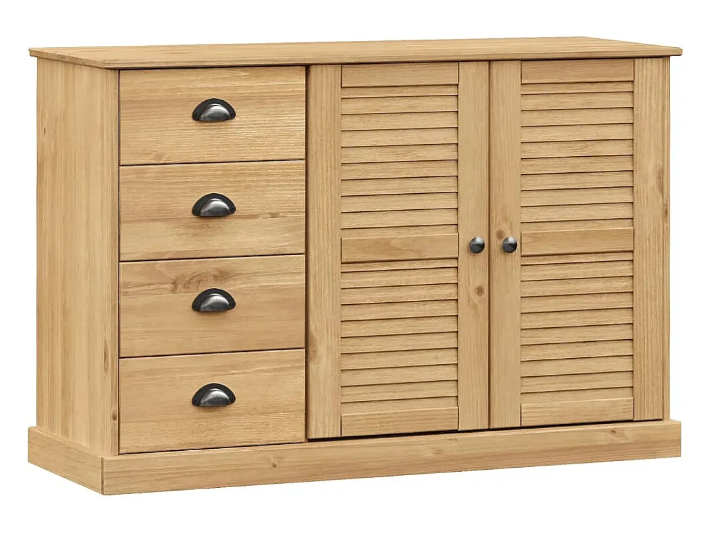 Aparador con cajones VIGO madera maciza pino 113x40x75 cm
