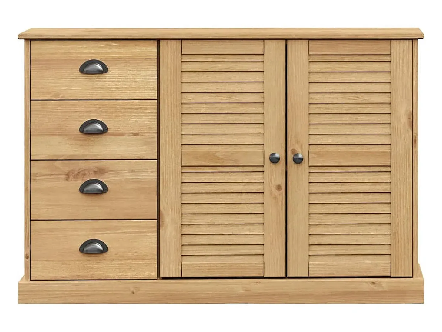 Aparador con cajones VIGO madera maciza pino 113x40x75 cm