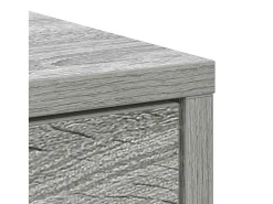 Aparador con cajones y puertas gris Sonoma 73x31x90 cm