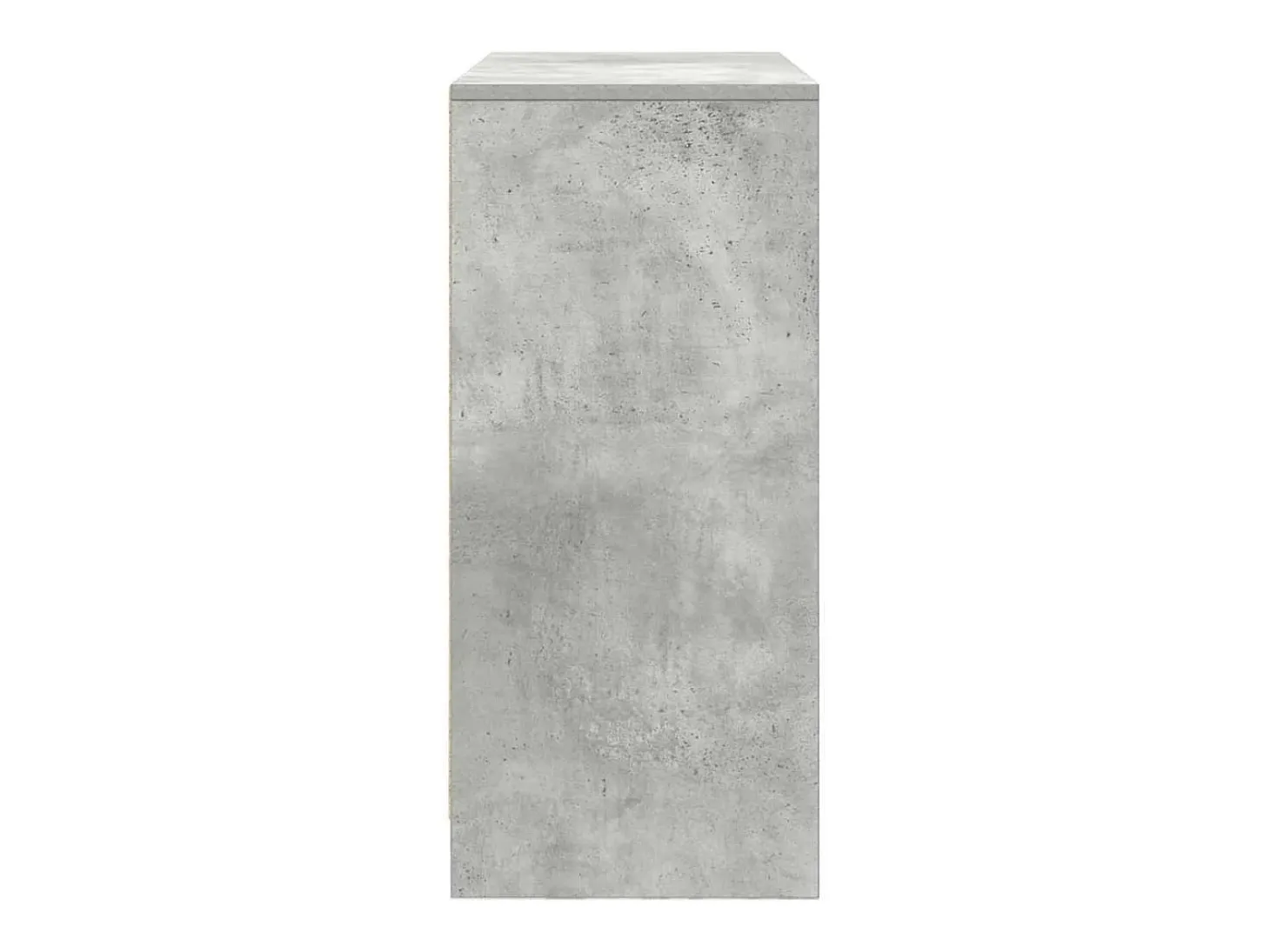 Aparador con cajones y puertas gris hormigón 70,5x34x74,5 cm