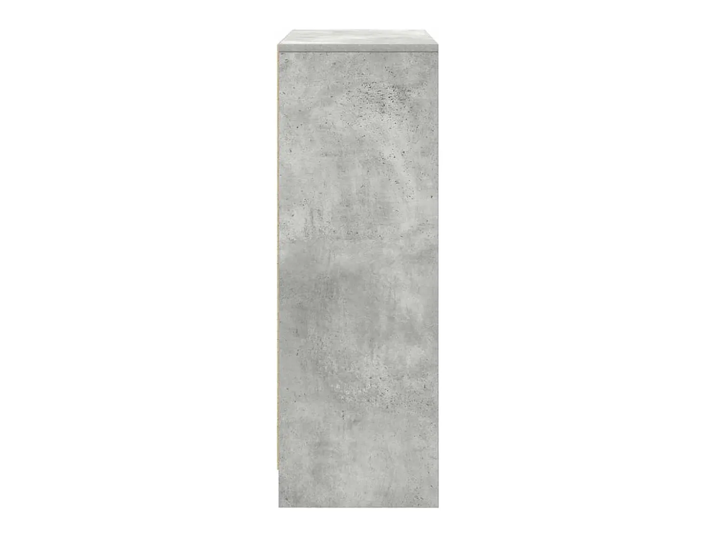 Aparador con cajones y puertas gris hormigón 73x31x90 cm