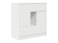 Aparador con cajones y puertas blanco 70,5x34x74,5 cm