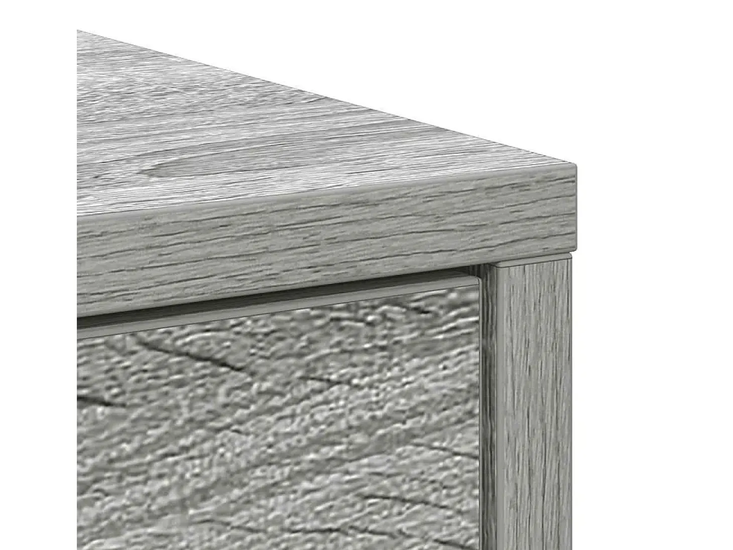Aparador con cajones y puertas gris Sonoma 70,5x34x74,5 cm