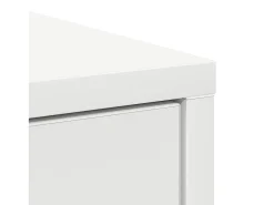 Aparador con cajones y puertas blanco 73x31x90 cm
