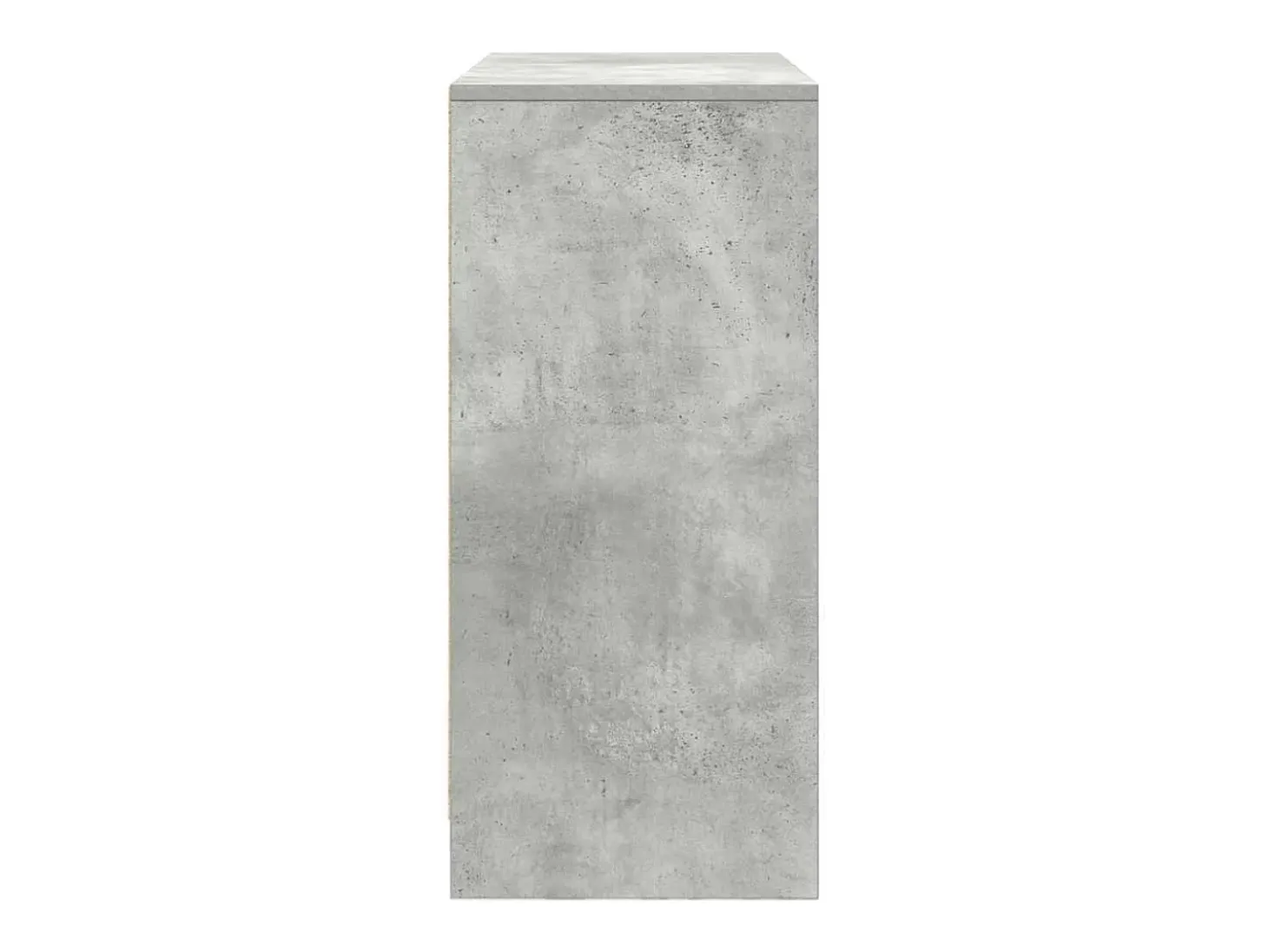 Aparador con cajones y puertas, gris hormigón, 70,5 x 34 x 74,5 cm
