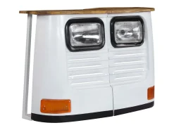 Aparador con forma de camión madera maciza de mango blanco ES219766