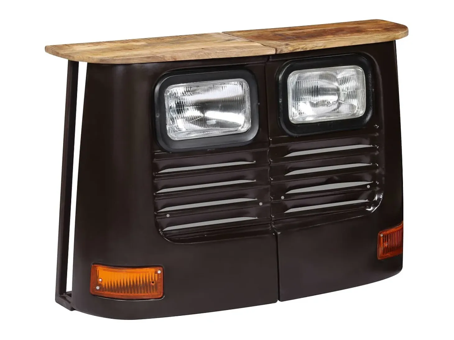 Aparador con forma de camión madera de mango maciza gris oscuro