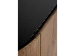 Aparador con forma elíptica 2 puertas madera maciza de mango