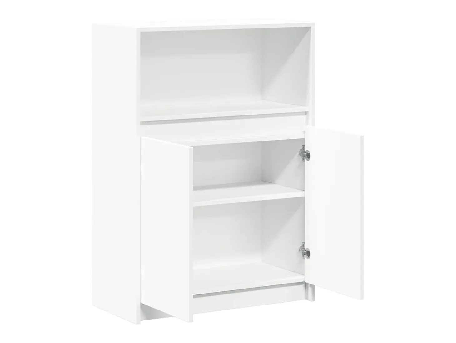 Aparador con LED blanco 72x34x100 cm madera de ingeniería