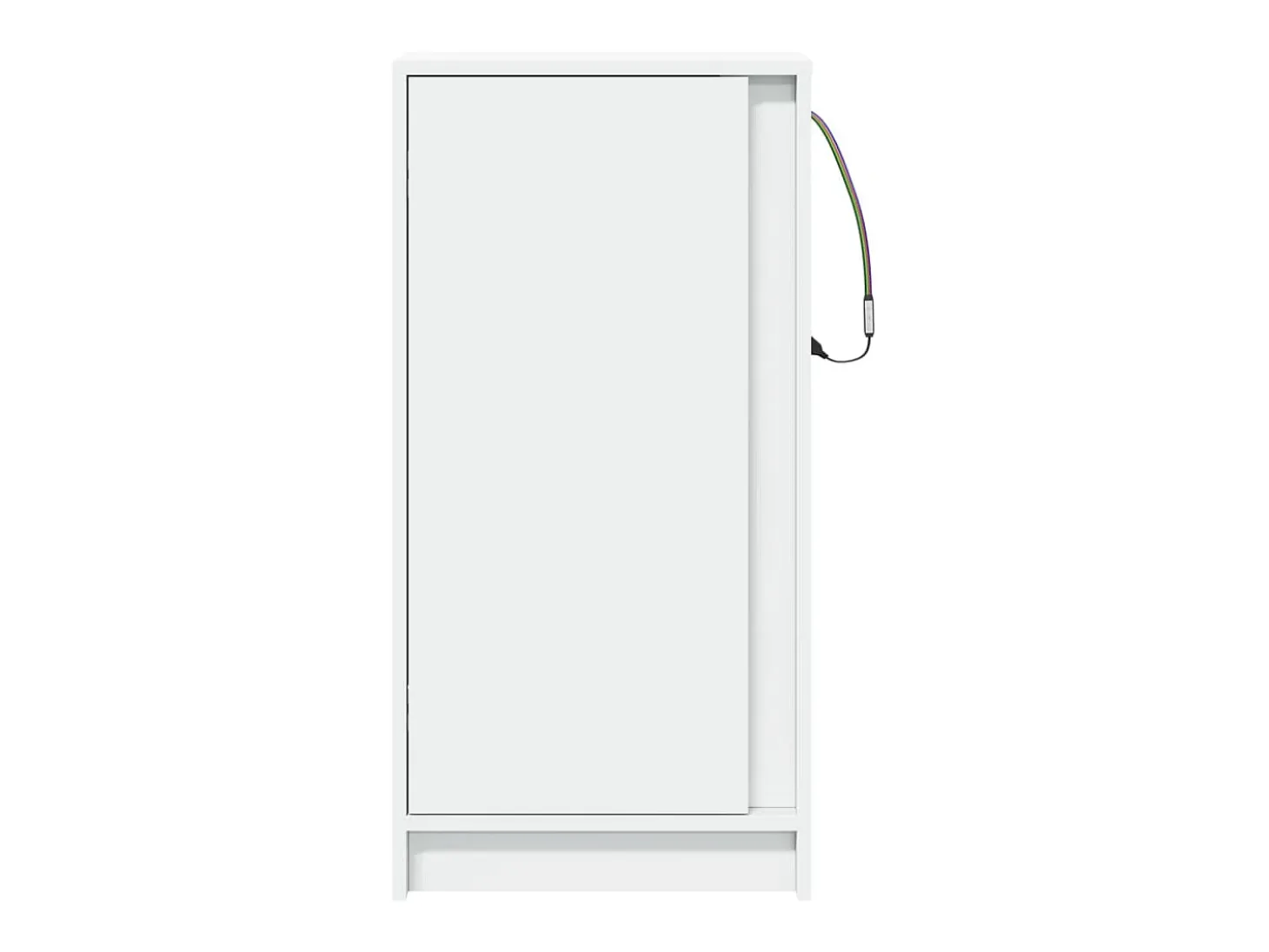 Aparador con LED blanco 42,5x34x85 cm madera de ingeniería
