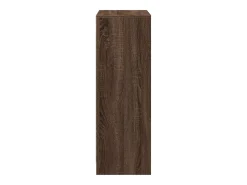 Aparador con LED roble marrón 72x34x100 cm madera de ingeniería