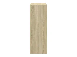 Aparador con LED roble Sonoma 72x34x100 cm madera de ingeniería