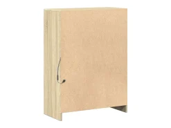 Aparador con LED roble Sonoma 72x34x100 cm madera de ingeniería
