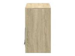 Aparador con LED Roble Sonoma 72x34x61 cm Madera de Ingeniería