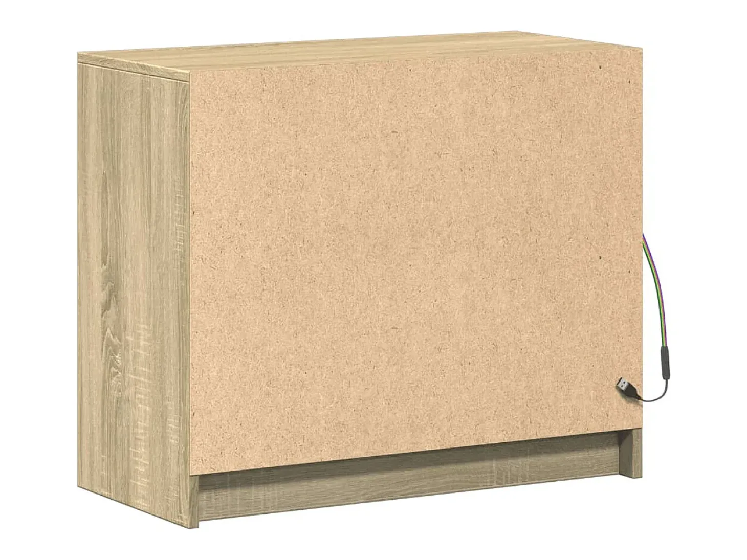 Aparador con LED Roble Sonoma 72x34x61 cm Madera de Ingeniería