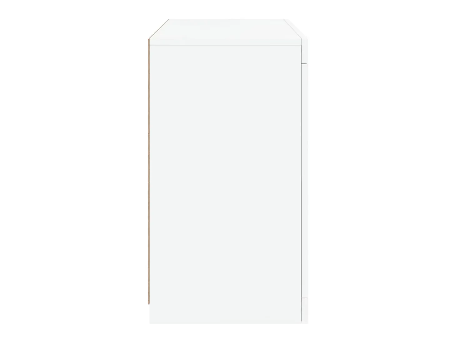 Aparador con luces LED blanco 60,5x37x67 cm