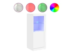 Aparador con luces LED blancas 41x37x100 cm