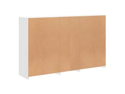 Aparador con luces LED blanco 162x37x100 cm