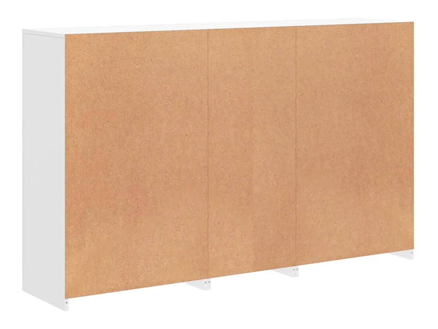 Aparador con luces LED blanco 162x37x100 cm