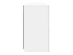 Aparador con luces LED blancas 163x37x67 cm