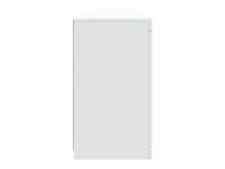 Aparador con luces LED blancas 202x37x67 cm
