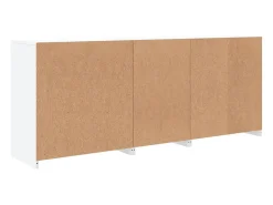 Aparador con luces LED blancas 181,5x37x67 cm