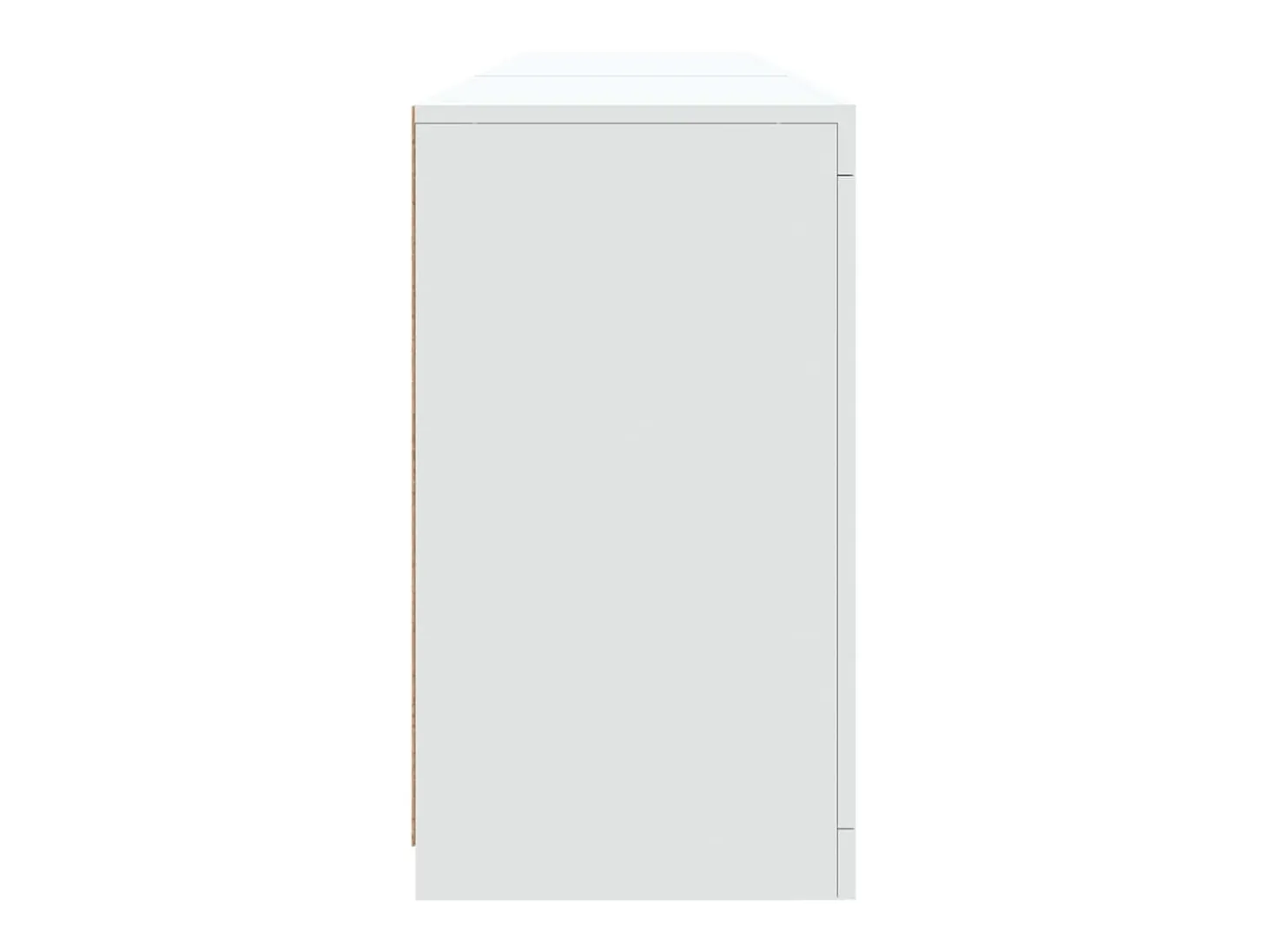 Aparador con luces LED blancas 181,5x37x67 cm