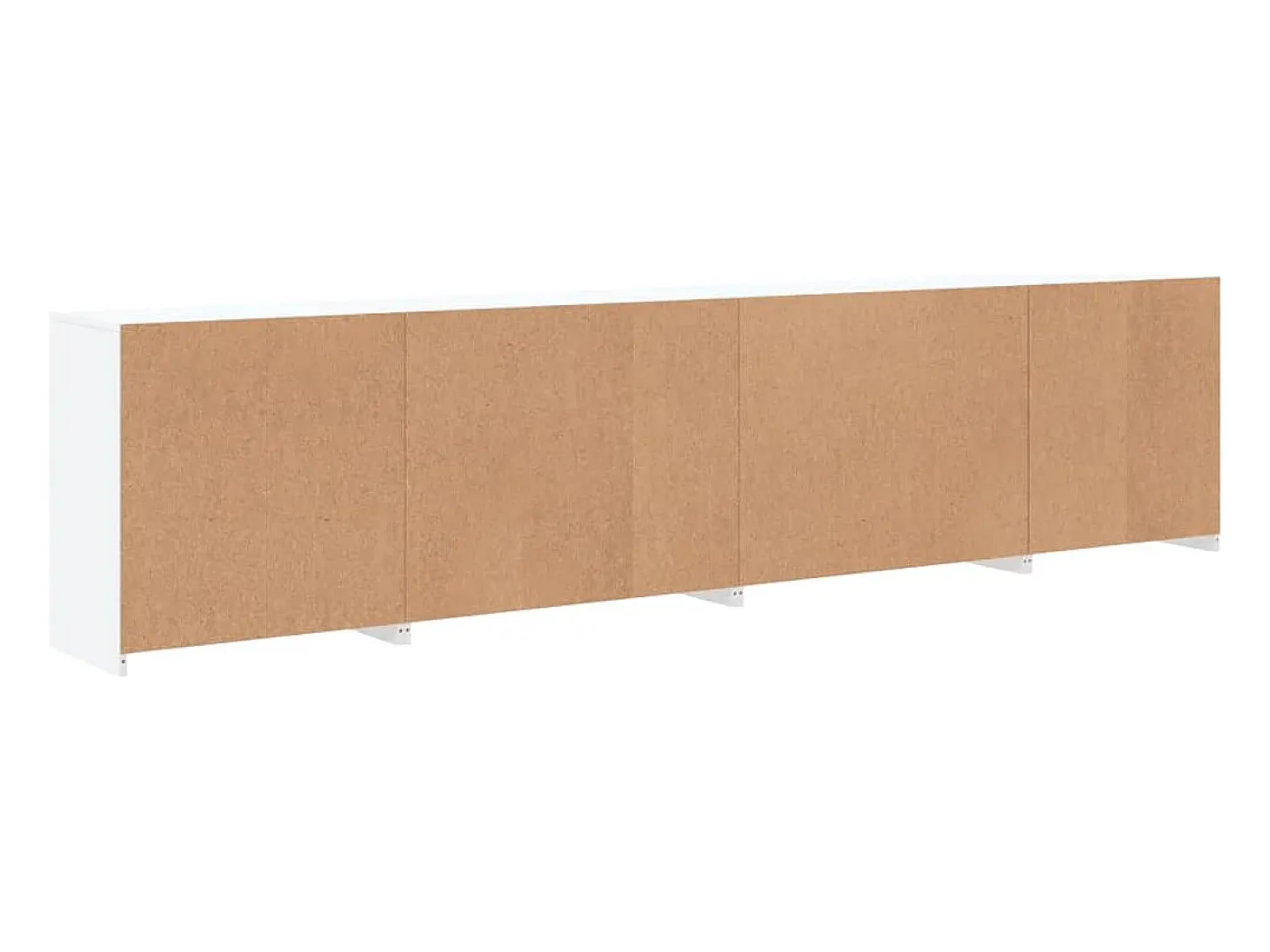 Aparador con luces LED blanco 283x37x67 cm