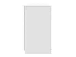 Aparador con luces LED blanco 283x37x67 cm