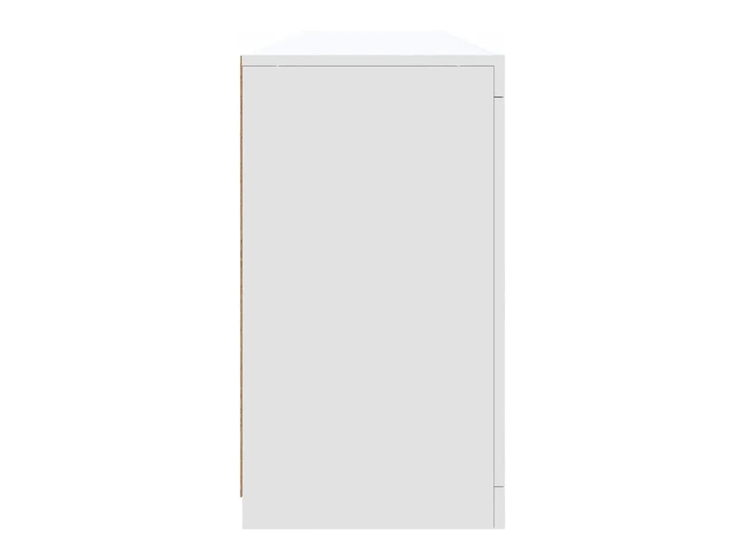 Aparador con luces LED blanco 283x37x67 cm