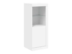 Aparador con luces LED blanco 41x37x100 cm ES127031