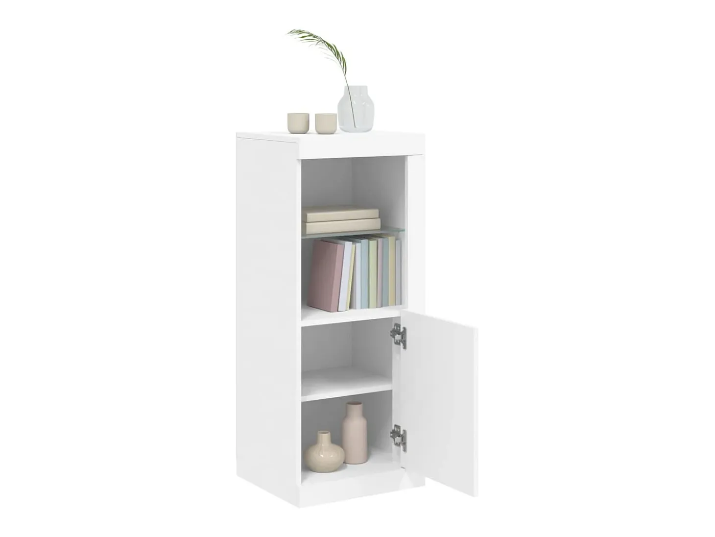 Aparador con luces LED blanco 41x37x100 cm ES127031