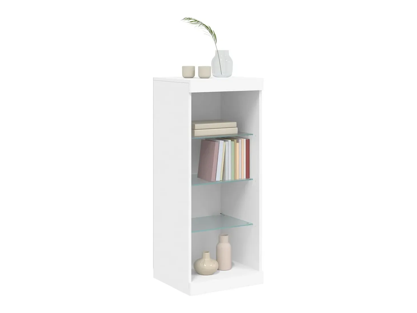 Aparador con luces LED blanco 41x37x100 cm ES601115