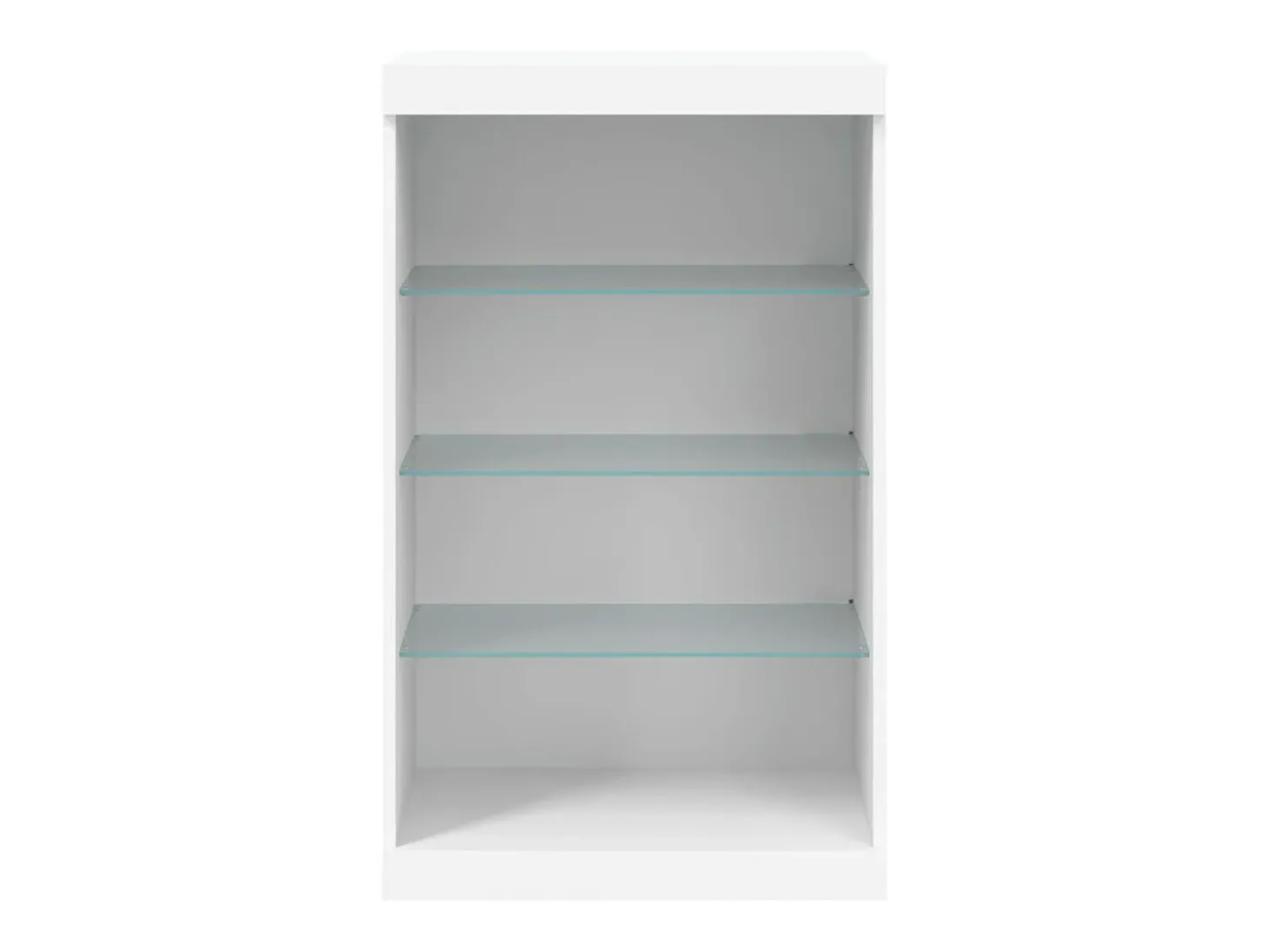 Aparador con luces LED blanco 60,5x37x100 cm