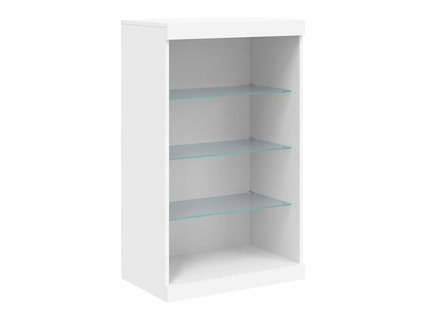 Aparador con luces LED blanco 60,5x37x100 cm