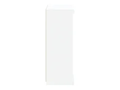 Aparador con luces LED blanco 60,5x37x100 cm