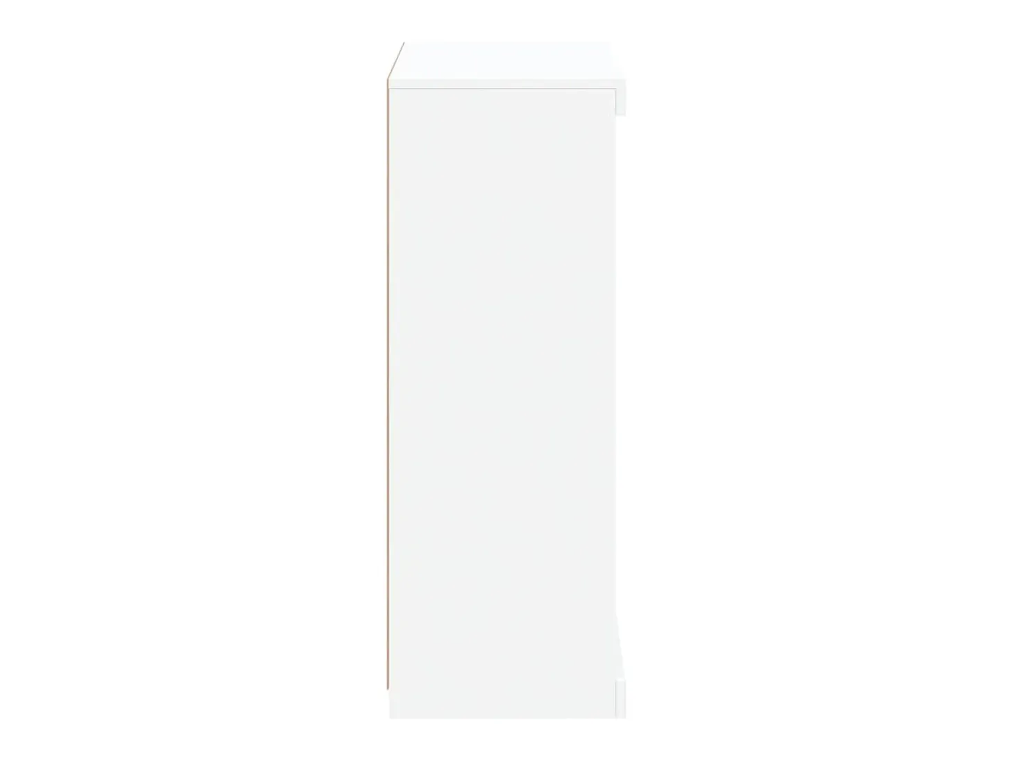 Aparador con luces LED blanco 60,5x37x100 cm