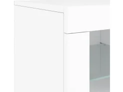 Aparador con luces LED blanco 181,5x37x67 cm