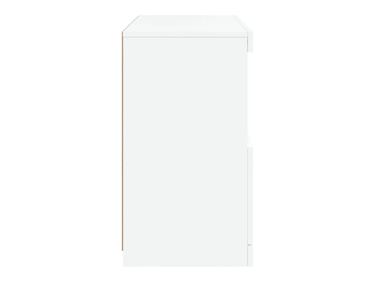 Aparador con luces LED blanco 60x37x67 cm