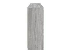 Aparador con luces LED gris Sonoma 202x37x100 cm